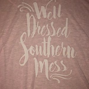 A see through pink shirt